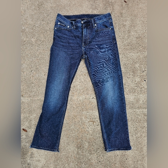 Calvin Klein Blue Straight Jeans Classic Style - Picture 2 of 11